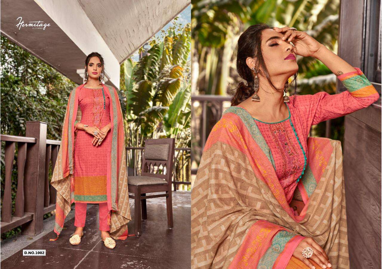 RIWAYAT BY HERMITAGE 1101 TO 1007 SERIES BEAUTIFUL SUITS COLORFUL STYLISH FANCY CASUAL WEAR & ETHNIC WEAR PURE LAWN COTTON EMBROIDERED DRESSES AT WHOLESALE PRICE