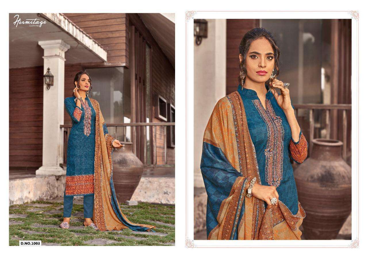 RIWAYAT BY HERMITAGE 1101 TO 1007 SERIES BEAUTIFUL SUITS COLORFUL STYLISH FANCY CASUAL WEAR & ETHNIC WEAR PURE LAWN COTTON EMBROIDERED DRESSES AT WHOLESALE PRICE