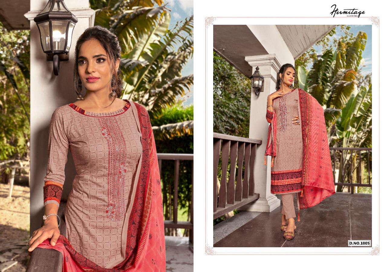 RIWAYAT BY HERMITAGE 1101 TO 1007 SERIES BEAUTIFUL SUITS COLORFUL STYLISH FANCY CASUAL WEAR & ETHNIC WEAR PURE LAWN COTTON EMBROIDERED DRESSES AT WHOLESALE PRICE
