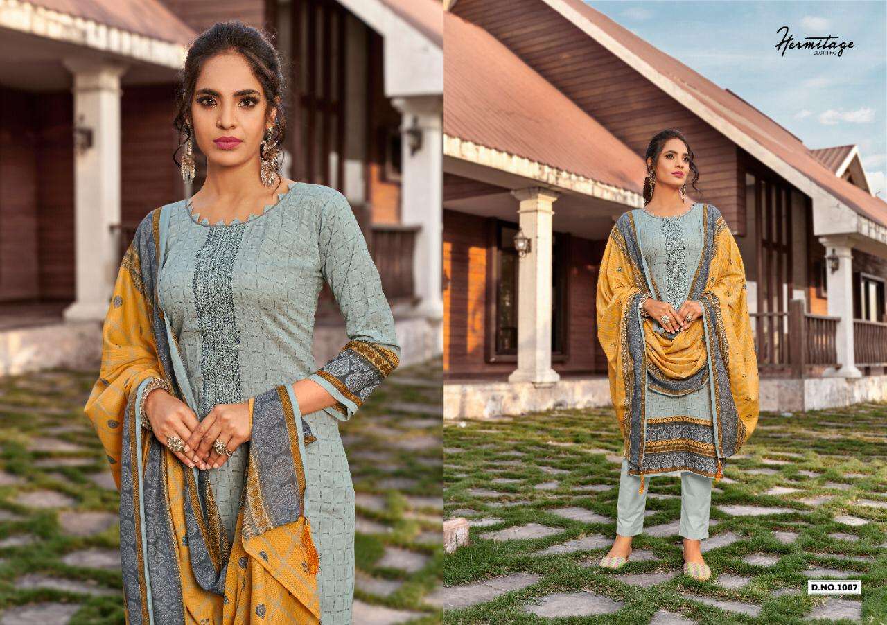 RIWAYAT BY HERMITAGE 1101 TO 1007 SERIES BEAUTIFUL SUITS COLORFUL STYLISH FANCY CASUAL WEAR & ETHNIC WEAR PURE LAWN COTTON EMBROIDERED DRESSES AT WHOLESALE PRICE