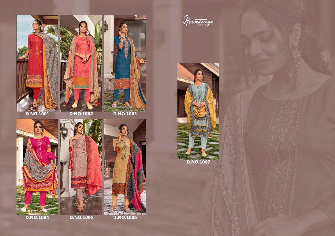 RIWAYAT BY HERMITAGE 1101 TO 1007 SERIES BEAUTIFUL SUITS COLORFUL STYLISH FANCY CASUAL WEAR & ETHNIC WEAR PURE LAWN COTTON EMBROIDERED DRESSES AT WHOLESALE PRICE