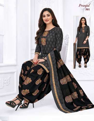 PRIYANKA HIT COLLECTION BY PRANJUL BEAUTIFUL SUITS STYLISH FANCY COLORFUL CASUAL WEAR & ETHNIC WEAR PURE COTTON PRINTED DRESSES AT WHOLESALE PRICE