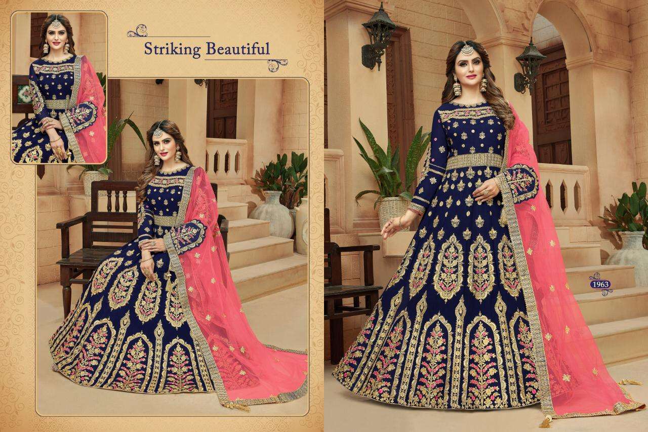 MASTANI BY AM CREATION 1961 TO 1964 SERIES BEAUTIFUL STYLISH ANARKALI  SUITS FANCY COLORFUL CASUAL WEAR