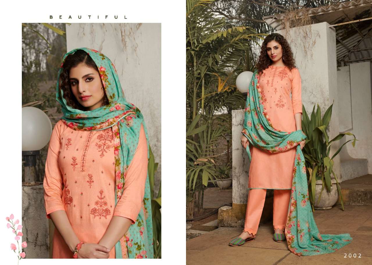 NASHA VOL-2 BY 7 CLOUDS 2001 TO 2008 SERIES BEAUTIFUL STYLISH SUITS FANCY COLORFUL CASUAL WEAR & ETHNIC WEAR & READY TO WEAR PURE JAM PRINT EMBROIDERED DRESSES AT WHOLESALE PRICE