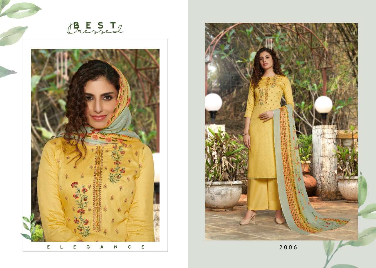 NASHA VOL-2 BY 7 CLOUDS 2001 TO 2008 SERIES BEAUTIFUL STYLISH SUITS FANCY COLORFUL CASUAL WEAR & ETHNIC WEAR & READY TO WEAR PURE JAM PRINT EMBROIDERED DRESSES AT WHOLESALE PRICE