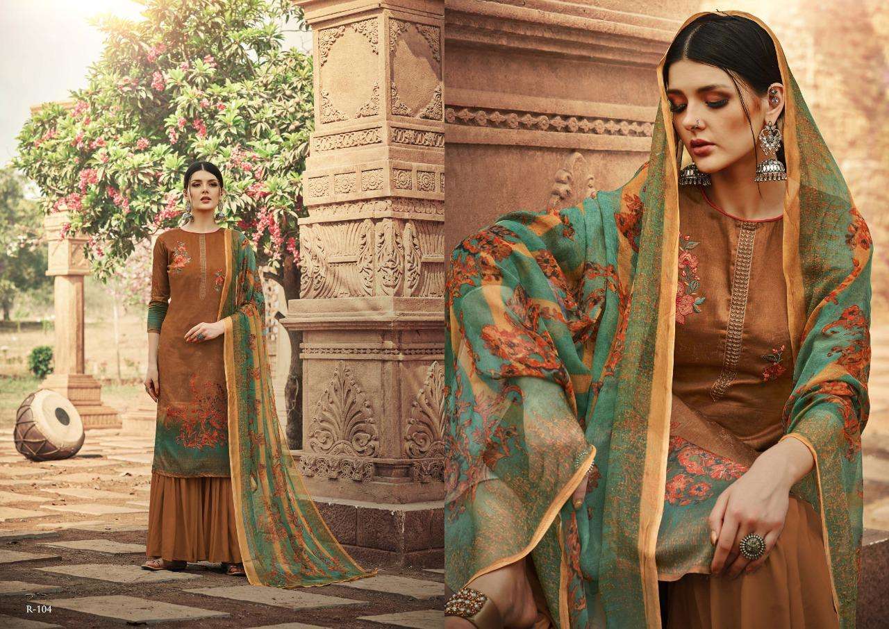 RUBI BY SIYONI 001 TO 010 SERIES BEAUTIFUL SUITS COLORFUL STYLISH FANCY CASUAL WEAR & ETHNIC WEAR PURE HEAVY JAM COTTON PRINT EMBROIDERED DRESSES AT WHOLESALE PRICE