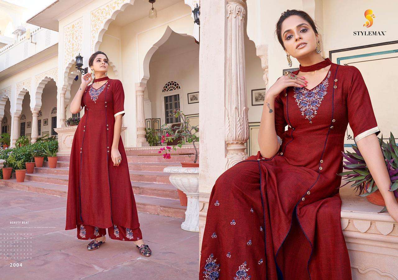 VINTAGE VOL-7 BY STYLEMAX 2001 TO 2007 SERIES BEAUTIFUL STYLISH FANCY COLORFUL CASUAL WEAR & ETHNIC WEAR & READY TO WEAR HEAVY RAYON EMBROIDERED KURTIS WITH BOTTOM AT WHOLESALE PRICE