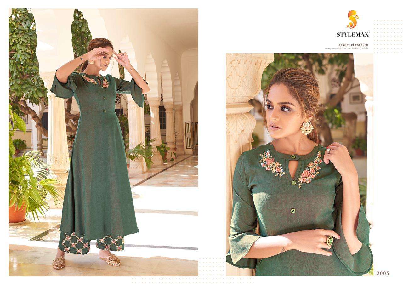 VINTAGE VOL-7 BY STYLEMAX 2001 TO 2007 SERIES BEAUTIFUL STYLISH FANCY COLORFUL CASUAL WEAR & ETHNIC WEAR & READY TO WEAR HEAVY RAYON EMBROIDERED KURTIS WITH BOTTOM AT WHOLESALE PRICE