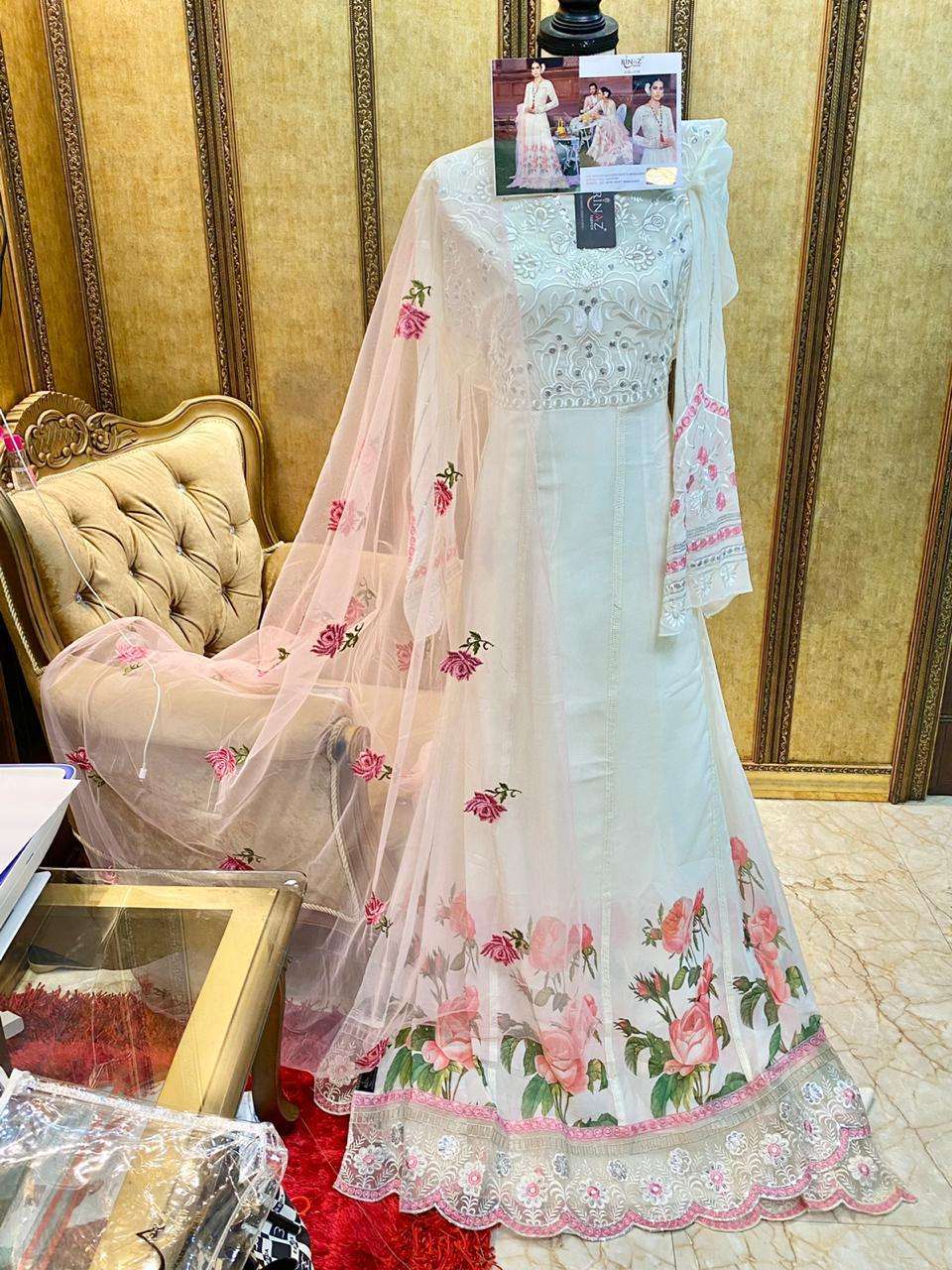 RINAZ HIT DESIGN 1104 BY RINAZ FASHION Z BEAUTIFUL STYLISH PAKISATNI SUITS FANCY COLORFUL CASUAL WEAR & ETHNIC WEAR & READY TO WEAR GEORGETTE WITH EMBROIDERY DRESSES AT WHOLESALE PRICE