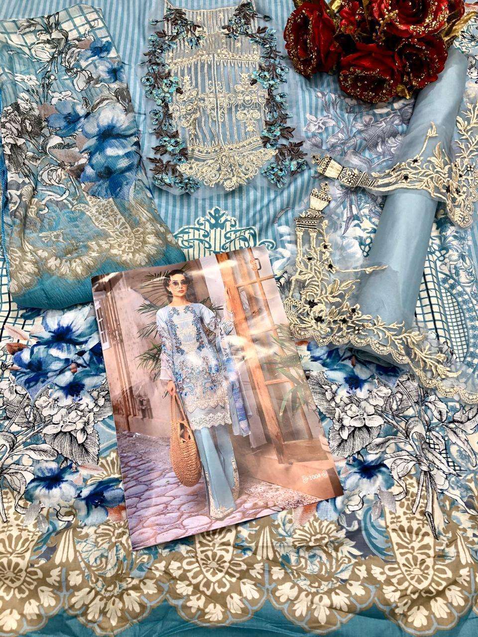 MARJAN HIT DESIGN 1004 BY FASHID WHOLESALE Z DESIGNER PAKISTANI SUITS BEAUTIFUL FANCY COLORFUL STYLISH PARTY WEAR & OCCASIONAL WEAR LAWN WITH EMBROIDERY DRESSES AT WHOLESALE PRICE