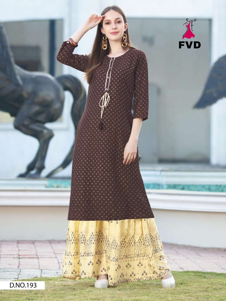 RIMZIM BY FVD 191 TO 196 SERIES DESIGNER STYLISH FANCY COLORFUL BEAUTIFUL PARTY WEAR & ETHNIC WEAR COLLECTION RAYON FOIL PRINT KURTIS WITH BOTTOM AT WHOLESALE PRICE