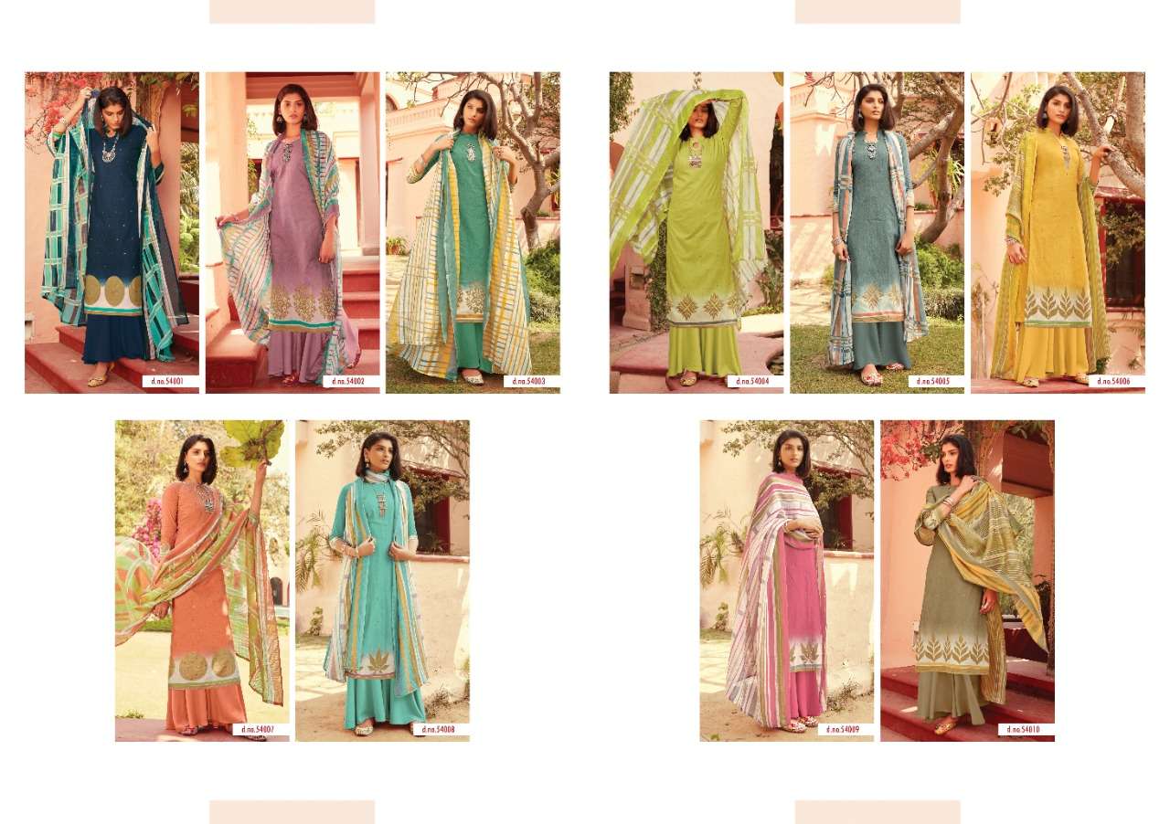 FALGUNI BY ANKIT TEXTILE 54001 TO 54010 SERIES BEAUTIFUL SUITS COLORFUL STYLISH FANCY CASUAL WEAR & ETHNIC WEAR PURE HEAVY LAWN COTTON DIGITAL PRINT WITH SWAROVSKI WORK DRESSES AT WHOLESALE PRICE