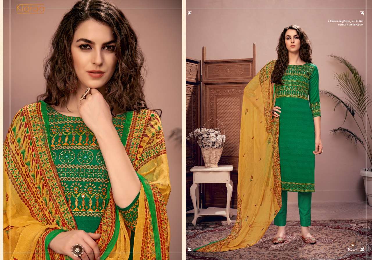 AZRAA BY ACME WEAVER 1001 TO 1008 SERIES BEAUTIFUL SUITS COLORFUL STYLISH FANCY CASUAL WEAR & ETHNIC WEAR PURE COTTON SATIN DIGITAL PRINT EMBROIDERED DRESSES AT WHOLESALE PRICE