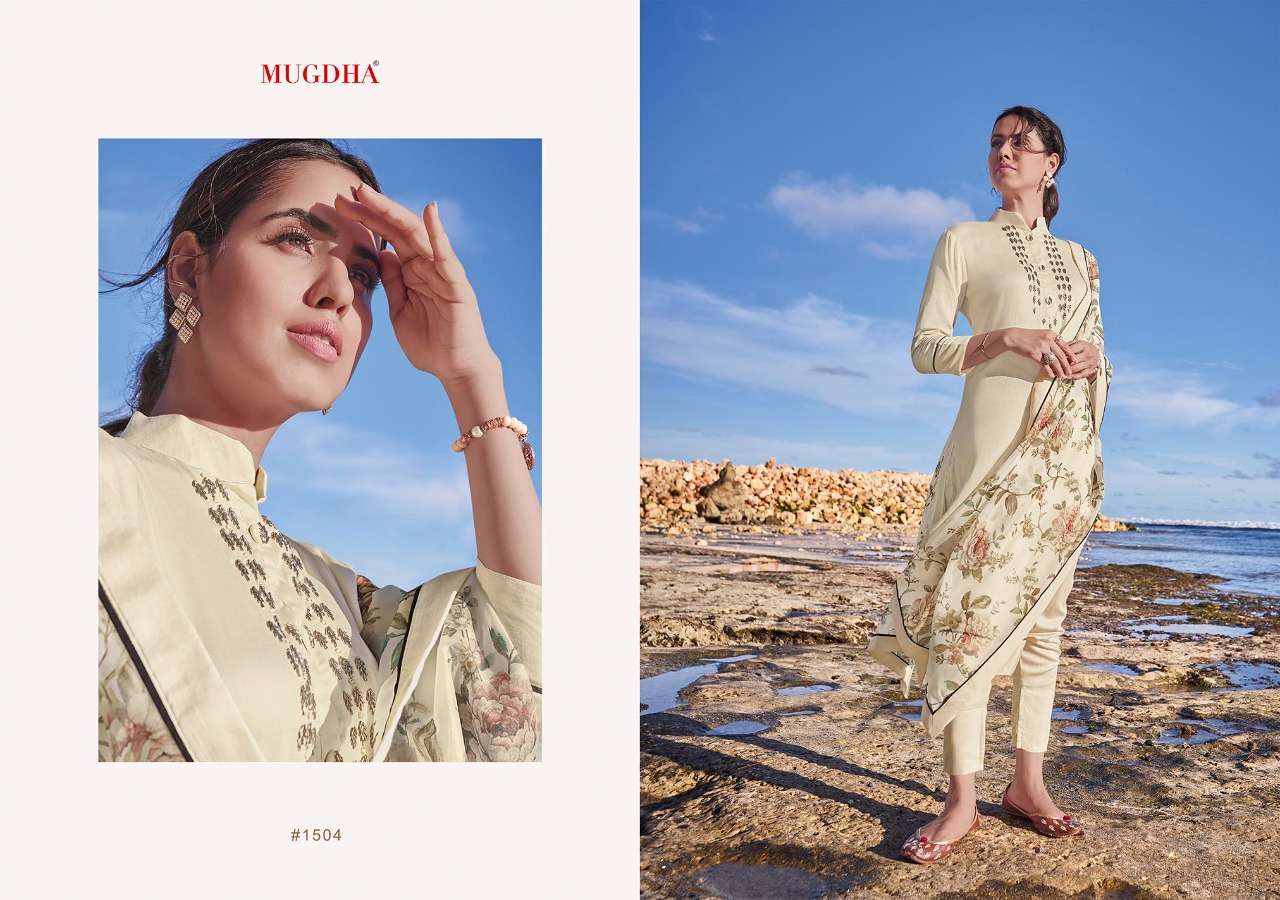 MIRAYA BY MUGDHA 1501 TO 1507 SERIES BEAUTIFUL SUITS COLORFUL STYLISH FANCY CASUAL WEAR & ETHNIC WEAR PURE TUSSAR SILK DRESSES AT WHOLESALE PRICE