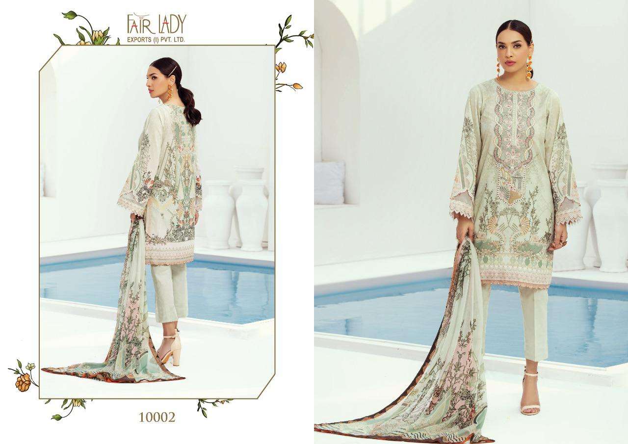 FARASHA BY FAIR LADY 10001 TO 10007 SERIES DESIGNER PAKISTANI SUITS COLLECTION BEAUTIFUL STYLISH COLORFUL FANCY PARTY WEAR & OCCASIONAL WEAR PURE JAM SATIN DIGITAL PRINT WITH EMBROIDERY DRESSES AT WHOLESALE PRICE
