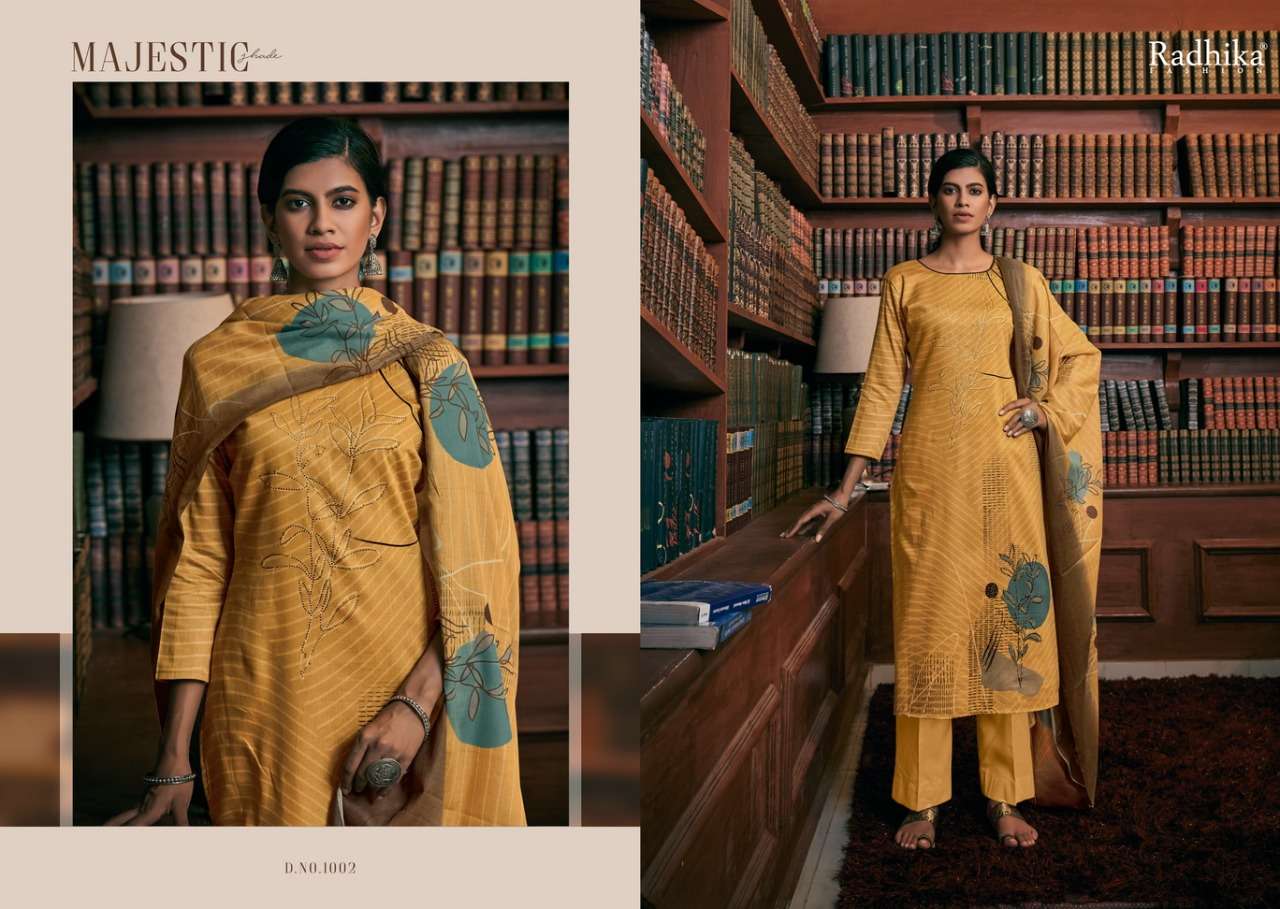 IRINA BY AZARA 1001 TO 1008 SERIES BEAUTIFUL SUITS COLORFUL STYLISH FANCY CASUAL WEAR & ETHNIC WEAR JAM COTTON PRINT DRESSES AT WHOLESALE PRICE