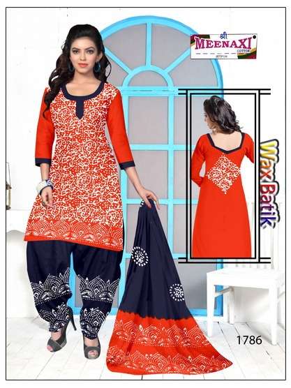 WAX BATIK BY SHREE MEENAXI COTTON BEAUTIFUL SUITS COLORFUL STYLISH FANCY CASUAL WEAR & ETHNIC WEAR PURE COTTON DRESSES AT WHOLESALE PRICE