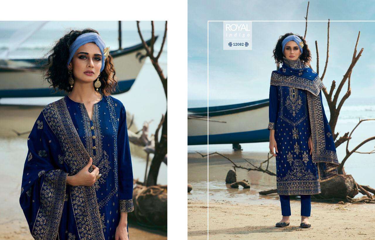 TRADITIONAL BY ZISA 12081 TO 12088 SERIES BEAUTIFUL SUITS COLORFUL STYLISH FANCY CASUAL WEAR & ETHNIC WEAR PURE DOLA JACQUARD DRESSES AT WHOLESALE PRICE