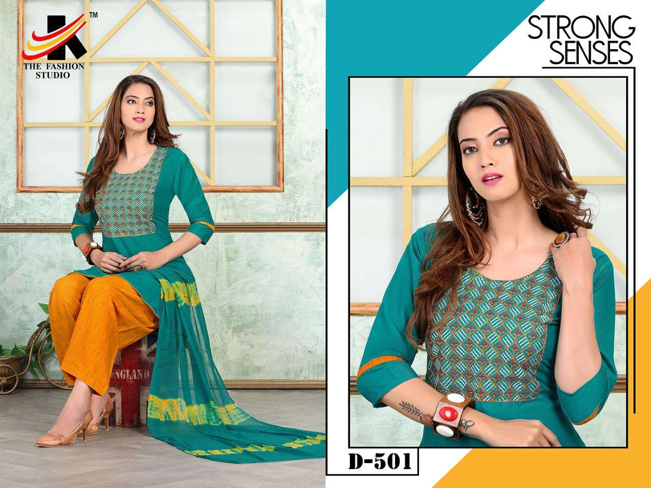 APPLE BY THE FASHION STUDIO 501 TO 508 SERIES BEAUTIFUL STYLISH PATIYALA SUITS FANCY COLORFUL CASUAL WEAR & ETHNIC WEAR & READY TO WEAR RAYON PRINT EMBROIDERED DRESSES AT WHOLESALE PRICE