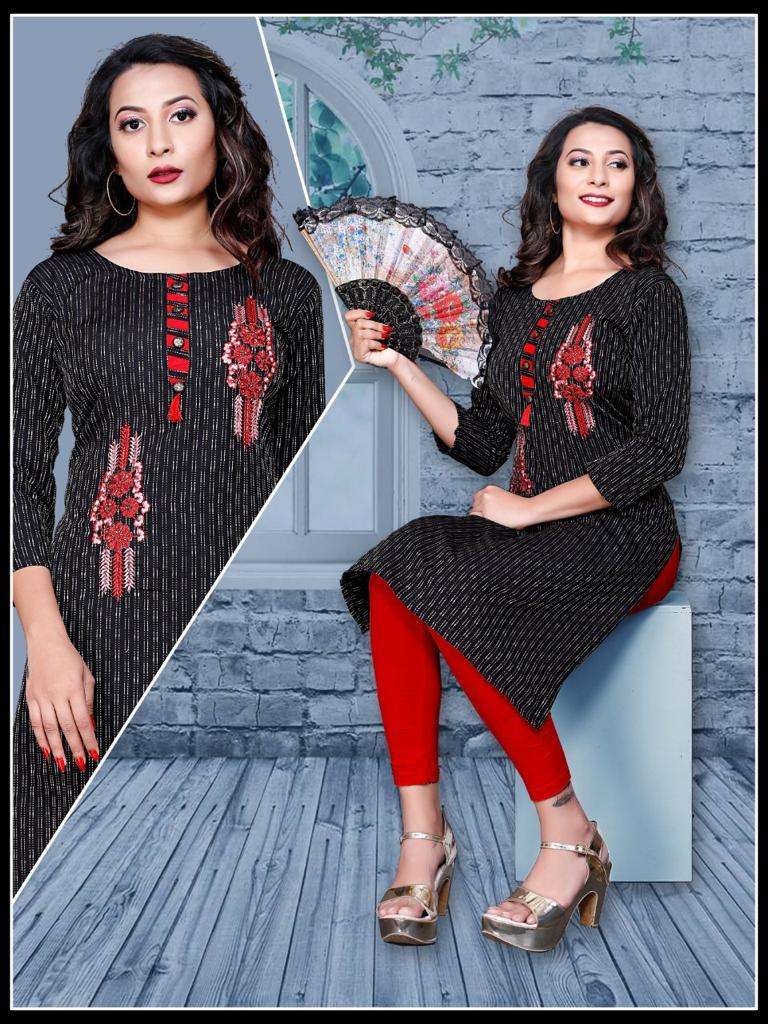 SUMMER BY RANG TRANG 01 TO 06 SERIES DESIGNER STYLISH FANCY COLORFUL BEAUTIFUL PARTY WEAR & ETHNIC WEAR COLLECTION COTTON EMBROIDERY KURTIS AT WHOLESALE PRICE