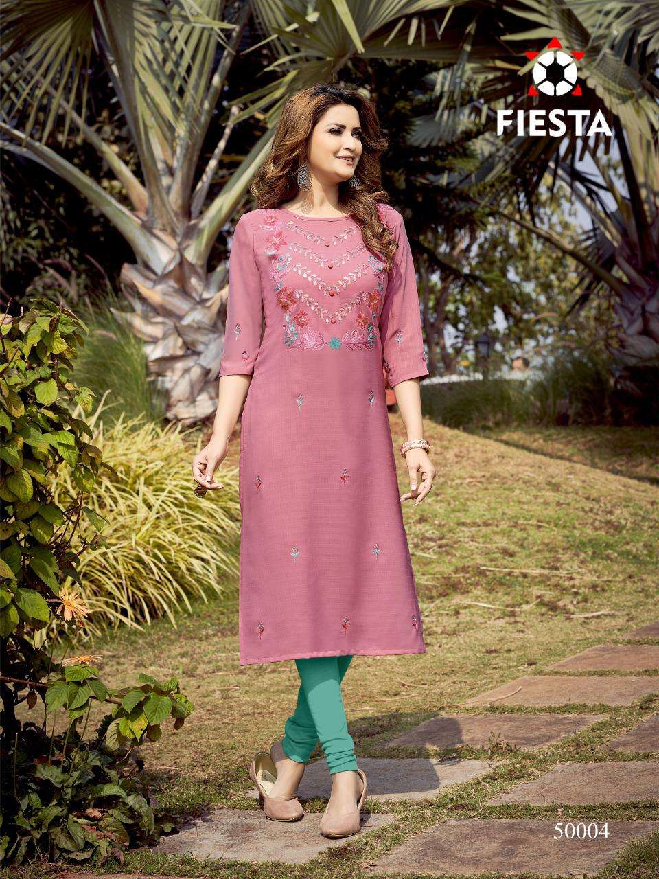 RANG PRIYA BY FIESTA 50001 TO 50007 SERIES DESIGNER STYLISH FANCY COLORFUL BEAUTIFUL PARTY WEAR & ETHNIC WEAR COLLECTION MODAL EMBROIDERY KURTIS AT WHOLESALE PRICE