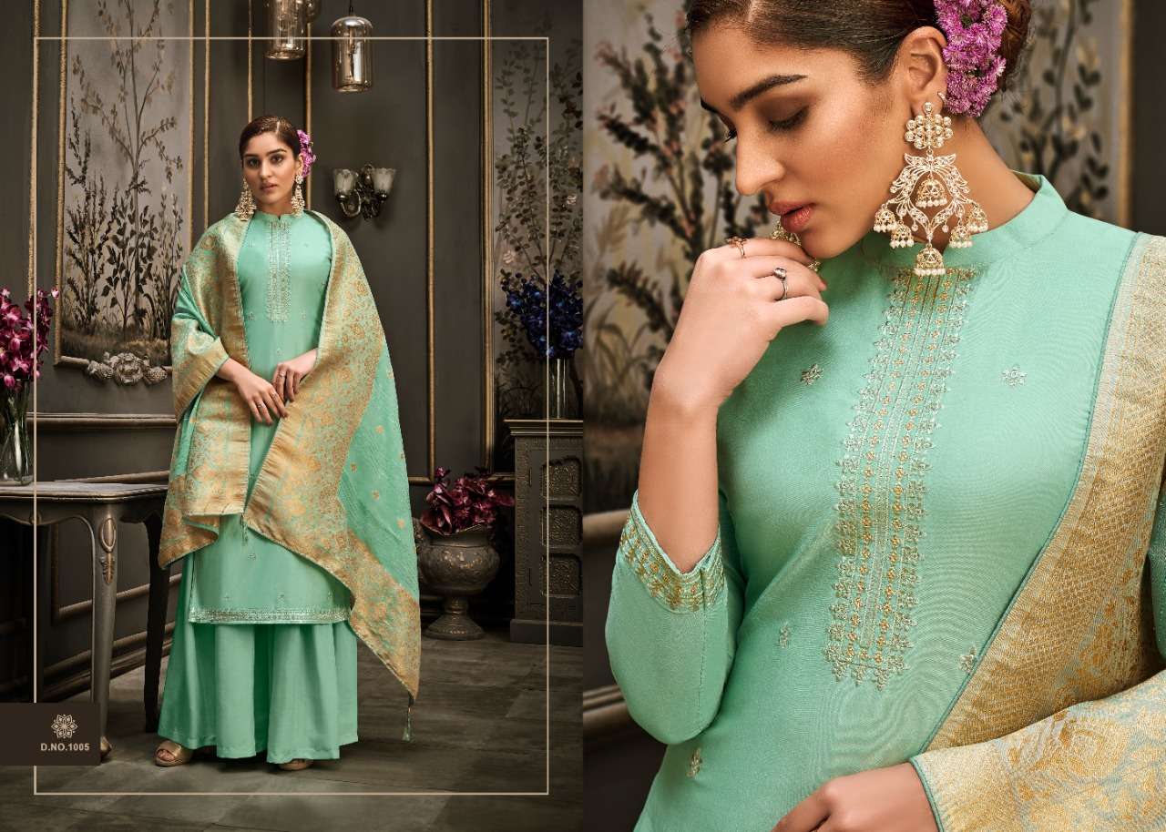 SAMAARA BY ZSM 1001 TO 1008 SERIES BEAUTIFUL STYLISH SHARARA SUITS FANCY COLORFUL CASUAL WEAR & ETHNIC WEAR & READY TO WEAR COTTON SILK EMBROIDERED DRESSES AT WHOLESALE PRICE