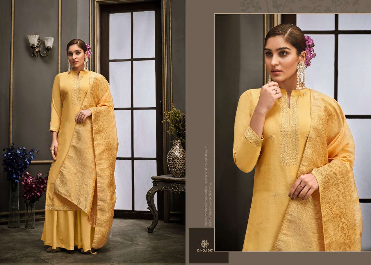 SAMAARA BY ZSM 1001 TO 1008 SERIES BEAUTIFUL STYLISH SHARARA SUITS FANCY COLORFUL CASUAL WEAR & ETHNIC WEAR & READY TO WEAR COTTON SILK EMBROIDERED DRESSES AT WHOLESALE PRICE