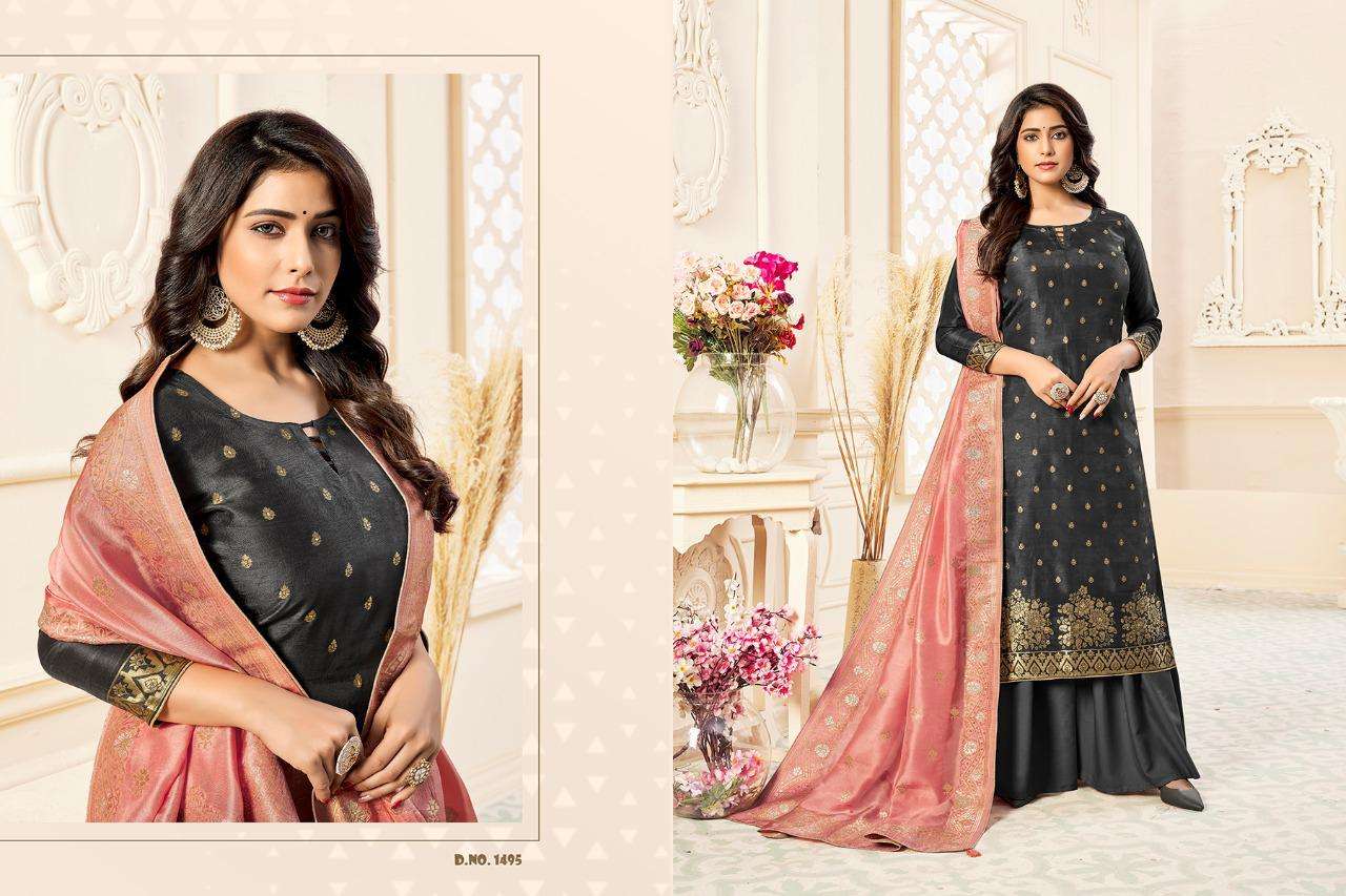 MEHARJOT BY RANI TRENDZ 1493 TO 1496 SERIES BEAUTIFUL SUITS COLORFUL STYLISH FANCY CASUAL WEAR & ETHNIC WEAR PURE RUSSIAN DRESSES AT WHOLESALE PRICE