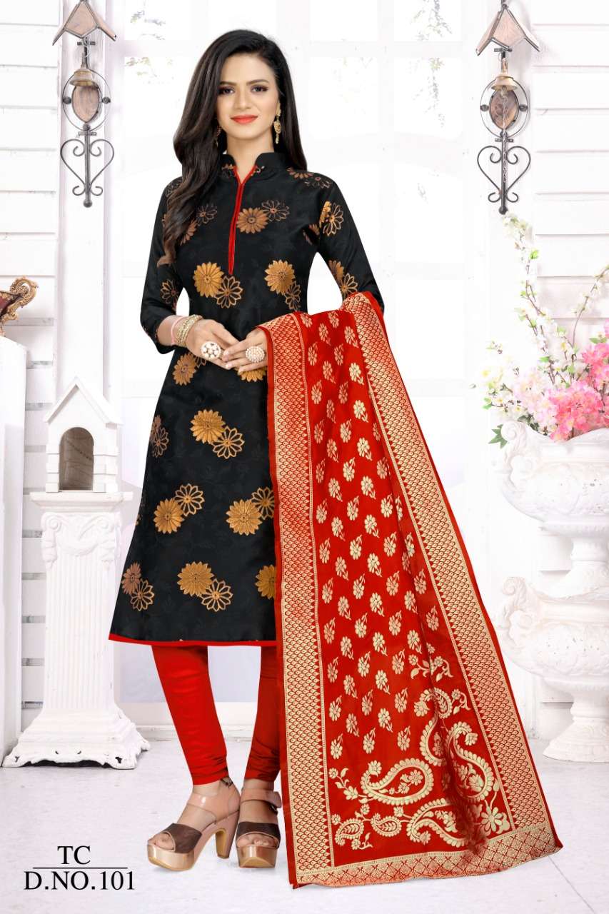 BANARASI DRESS-2 101 TO 106 SERIES TC BEAUTIFUL SUITS COLORFUL STYLISH  FANCY CASUAL WEAR u0026