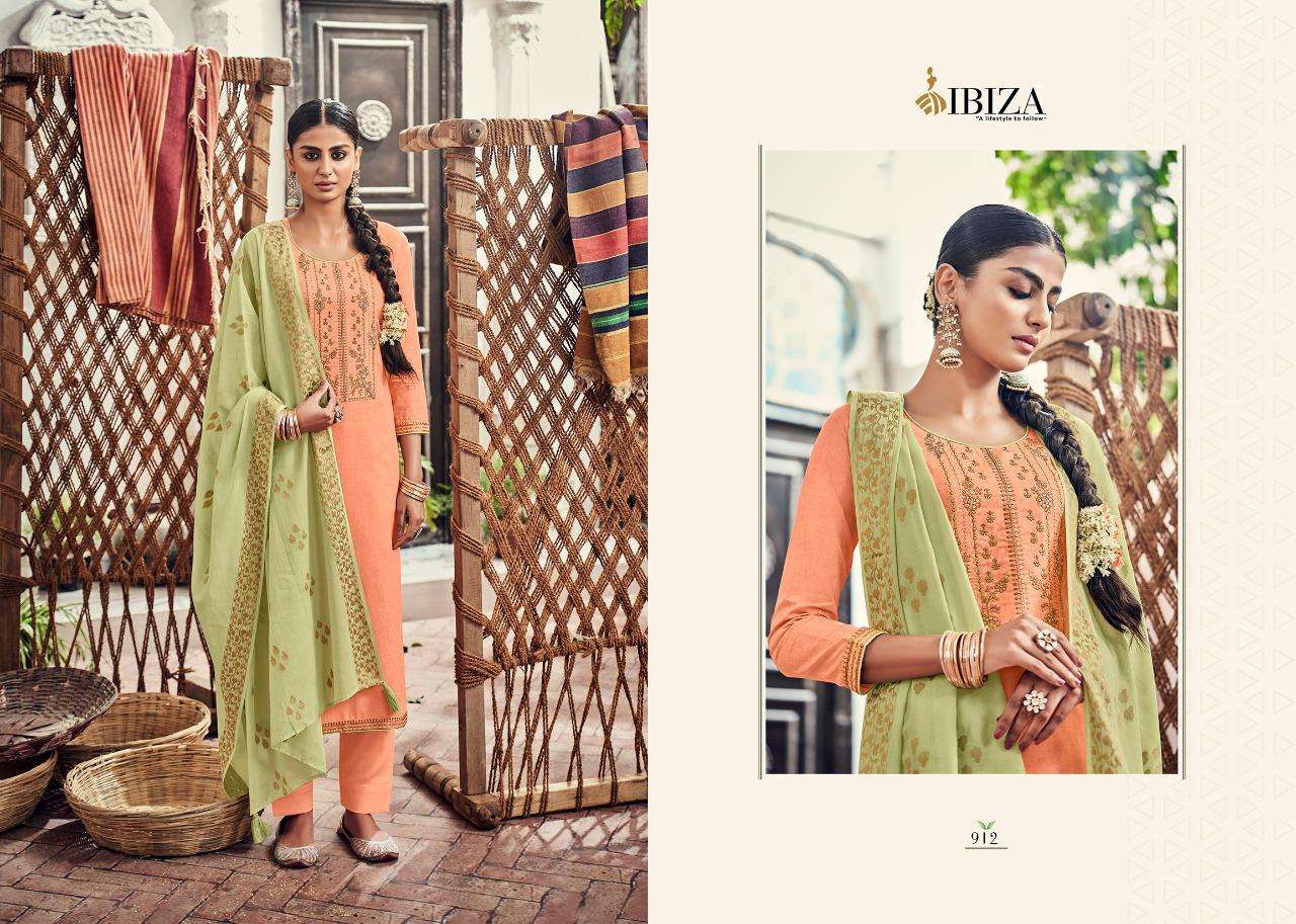 Leaflet By Ibiza 911 To 918 Series Beautiful Stylish Festive Suits Fancy Colorful Casual Wear & Ethnic Wear & Ready To Wear Pure Lawn Cotton Embroidered Dresses At Wholesale Price