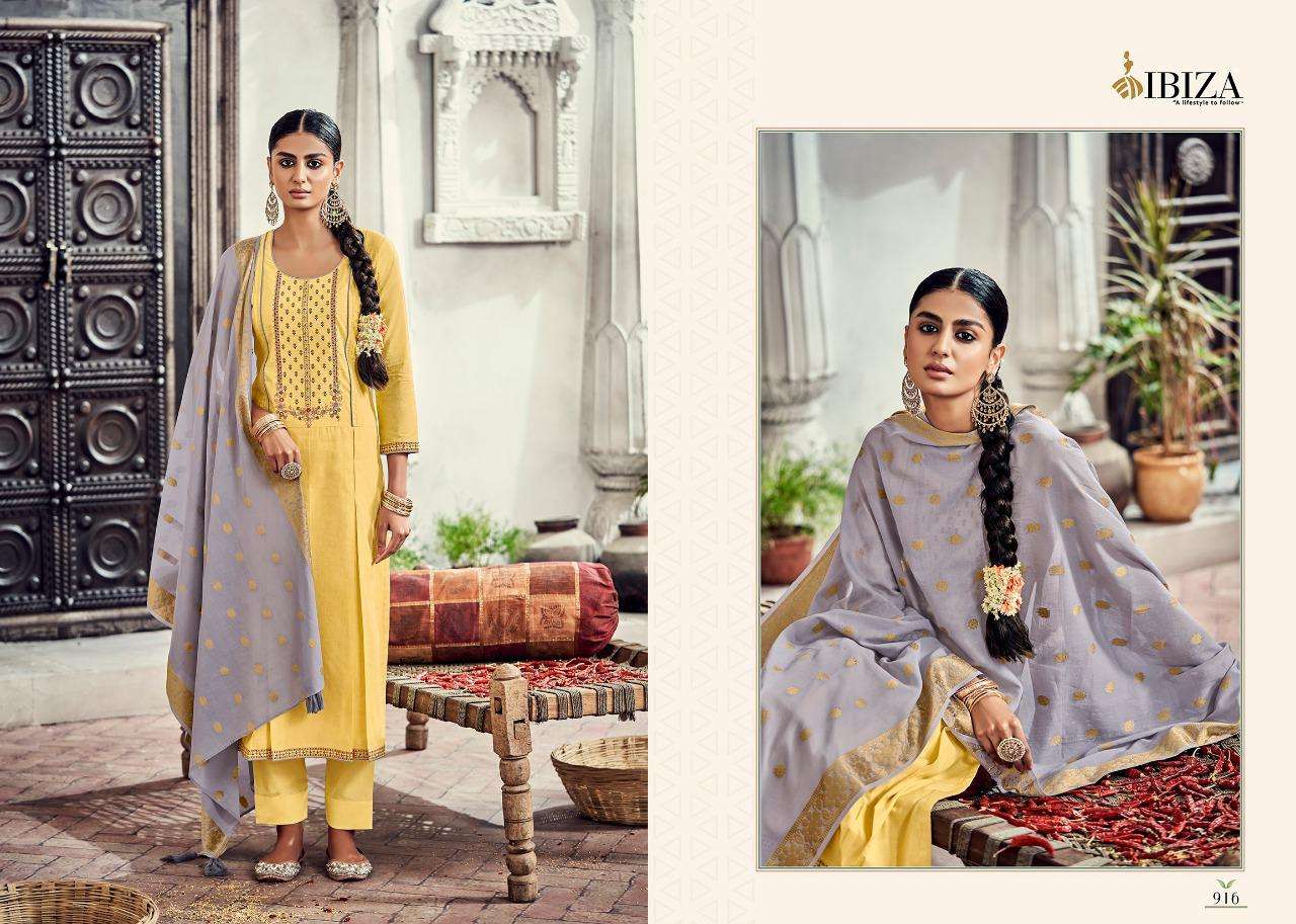 Leaflet By Ibiza 911 To 918 Series Beautiful Stylish Festive Suits Fancy Colorful Casual Wear & Ethnic Wear & Ready To Wear Pure Lawn Cotton Embroidered Dresses At Wholesale Price
