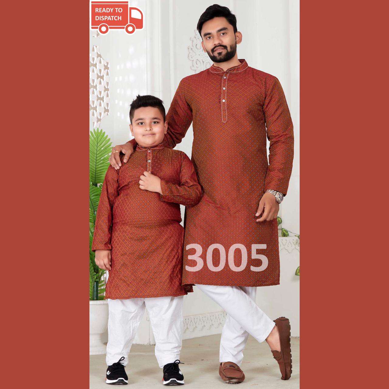 MENS KURTA BY FASHID WHOLESALE 3001 TO 3006 SERIES BEAUTIFUL COLORFUL STYLISH FANCY CASUAL WEAR & ETHNIC WEAR & READY TO WEAR PURE JACQUARD KURTAS WITH BOTTOM AT WHOLESALE PRICE