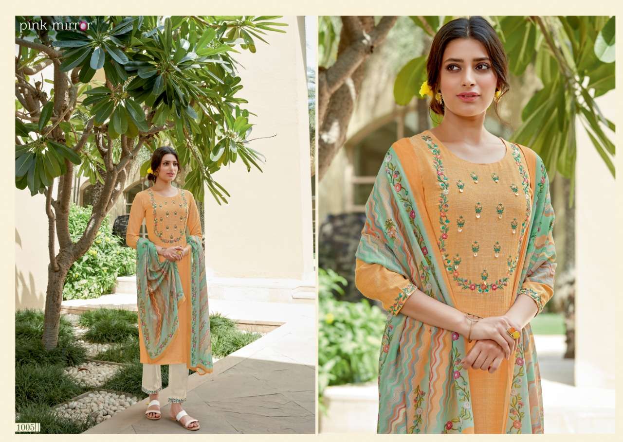 Crayons By Pink Mirror 1001 To 1006 Series Beautiful Suits Colorful Stylish Fancy Casual Wear & Ethnic Wear Viscose Embroidered Dresses At Wholesale Price
