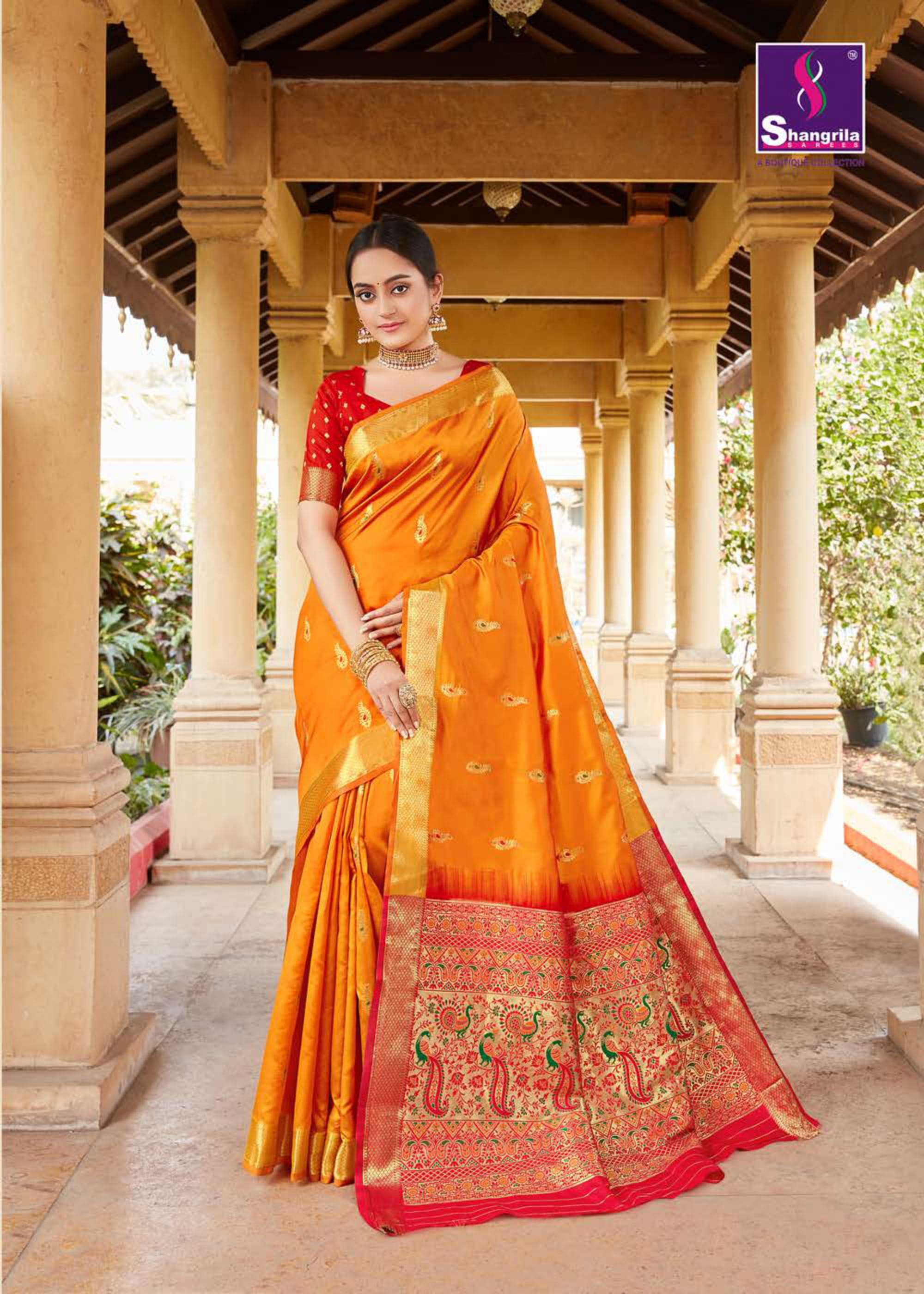 Rajtex kaushalya silk exclusive design silk saree catalogue supplier surat