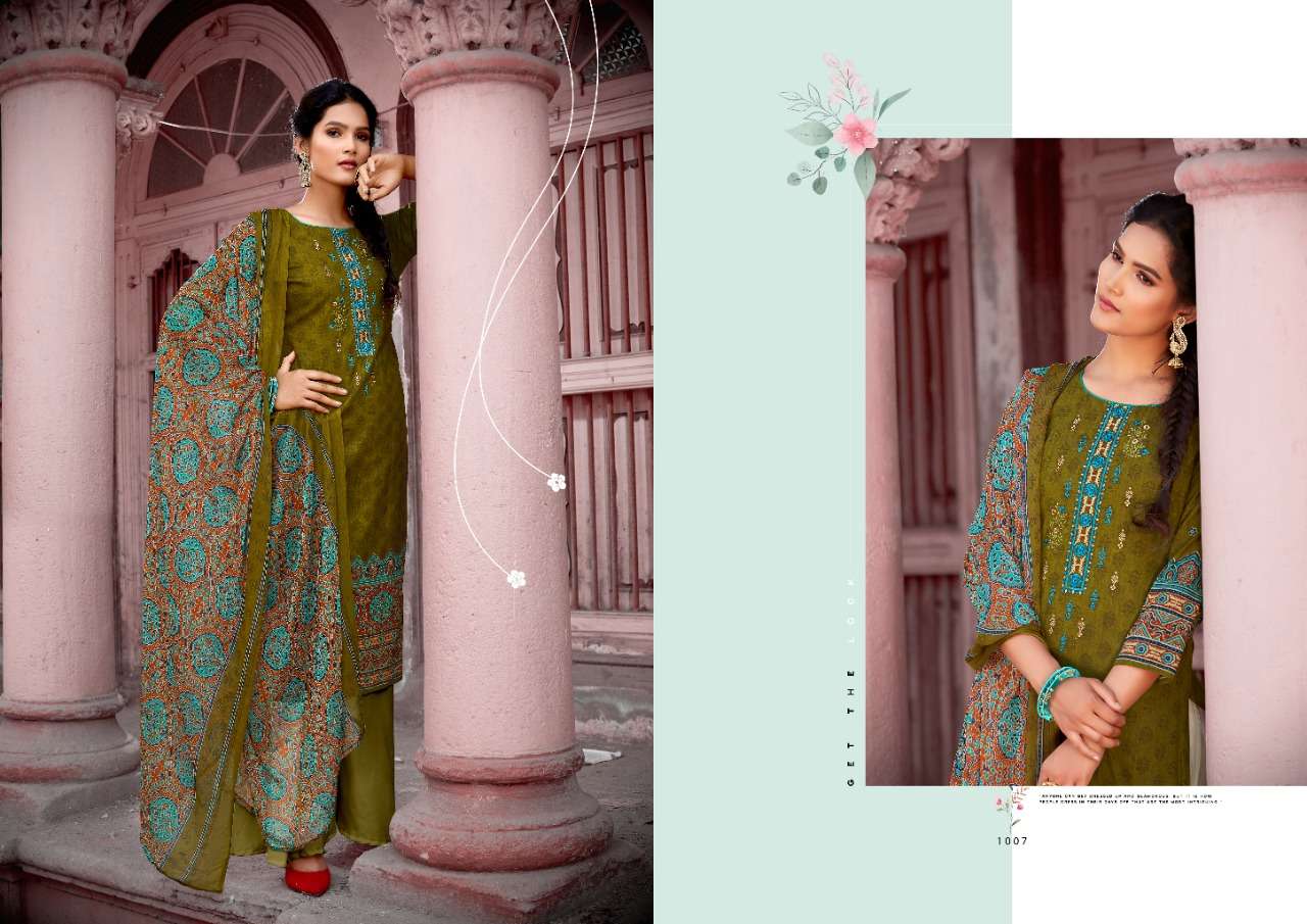 HEER BY KESARIYA 1001 TO 1008 SERIES BEAUTIFUL SUITS COLORFUL STYLISH FANCY CASUAL WEAR & ETHNIC WEAR CAMBRIC COTTON DIGITAL PRINT DRESSES AT WHOLESALE PRICE