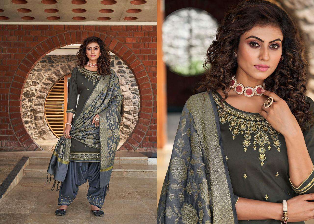 SILK BY PATIALA VOL-4 BY KESSI FABRICS 4001 TO 4008 SERIES BEAUTIFUL SUITS COLORFUL STYLISH FANCY CASUAL WEAR & ETHNIC WEAR JAM SILK WITH WORK DRESSES AT WHOLESALE PRICE