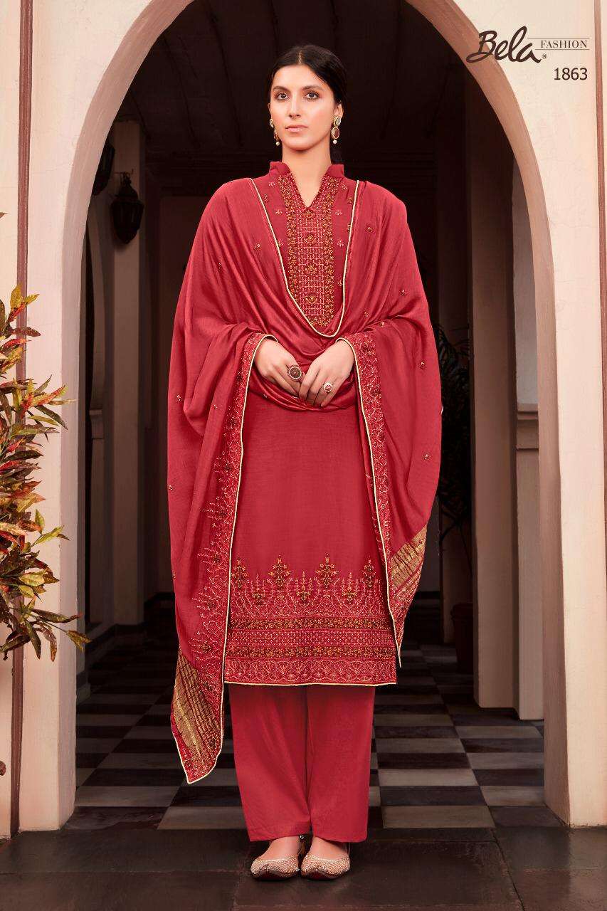 LAMHE VOL-2 BY BELA FASHION 1863 TO 1869 SERIES BEAUTIFUL STYLISH SUITS  FANCY COLORFUL CASUAL