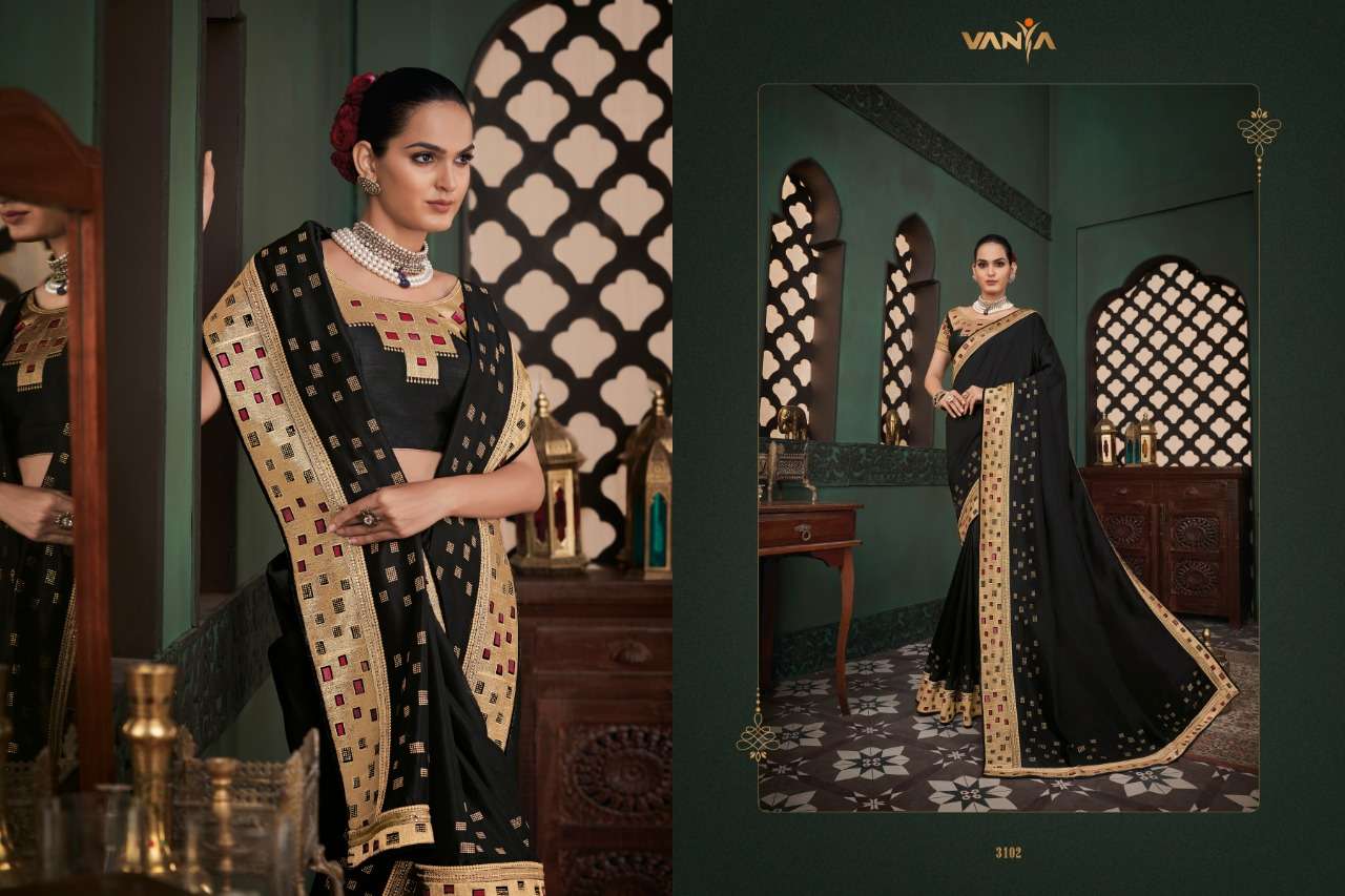VANYA VOL-21 BY VANYA 3101 TO 3118 SERIES INDIAN TRADITIONAL WEAR COLLECTION BEAUTIFUL STYLISH FANCY COLORFUL PARTY WEAR & OCCASIONAL WEAR SILK SAREES AT WHOLESALE PRICE