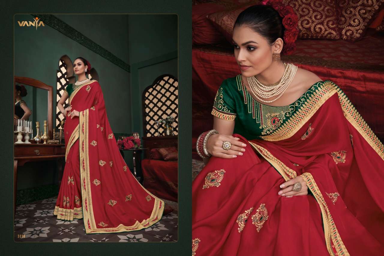 VANYA VOL-21 BY VANYA 3101 TO 3118 SERIES INDIAN TRADITIONAL WEAR COLLECTION BEAUTIFUL STYLISH FANCY COLORFUL PARTY WEAR & OCCASIONAL WEAR SILK SAREES AT WHOLESALE PRICE