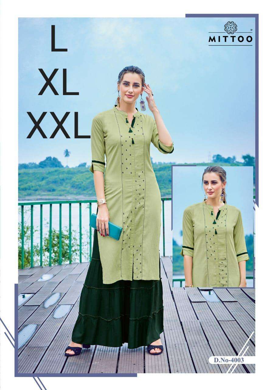 SHARARA MIX BY KAAMIRI 1 TO 30 SERIES STYLISH FANCY BEAUTIFUL COLORFUL CASUAL WEAR & ETHNIC WEAR RAYON PRINT KURTIS WITH BOTTOM AT WHOLESALE PRICE