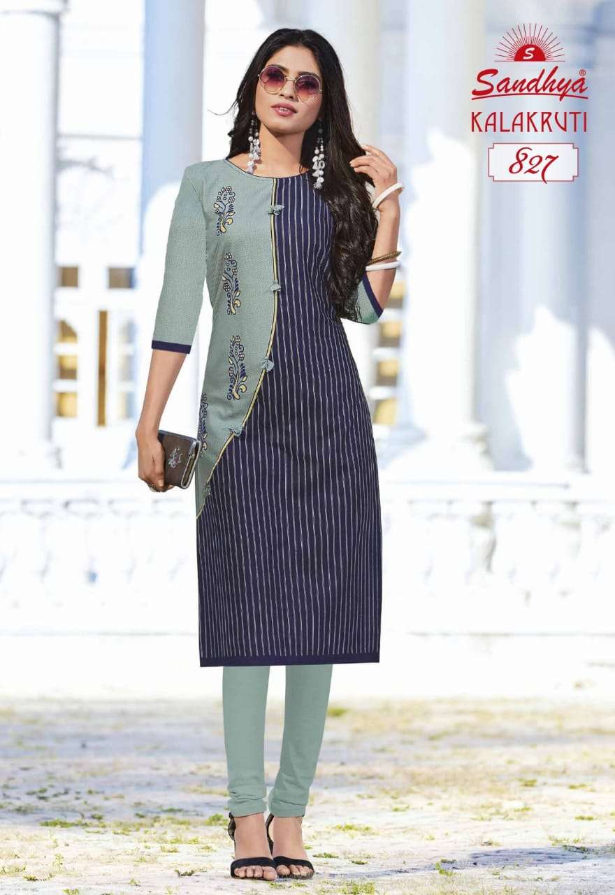 KALAKRUTI VOL-23 BY SANDHYA 821 TO 840 SERIES DESIGNER STYLISH FANCY COLORFUL BEAUTIFUL PARTY WEAR & ETHNIC WEAR COLLECTION PURE COTTON KURTIS AT WHOLESALE PRICE