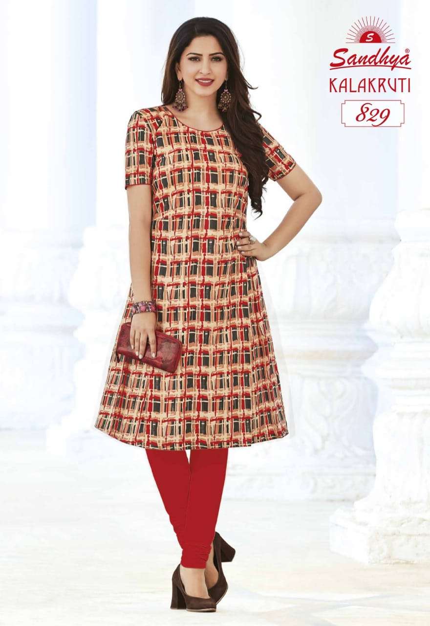 KALAKRUTI VOL-23 BY SANDHYA 821 TO 840 SERIES DESIGNER STYLISH FANCY COLORFUL BEAUTIFUL PARTY WEAR & ETHNIC WEAR COLLECTION PURE COTTON KURTIS AT WHOLESALE PRICE