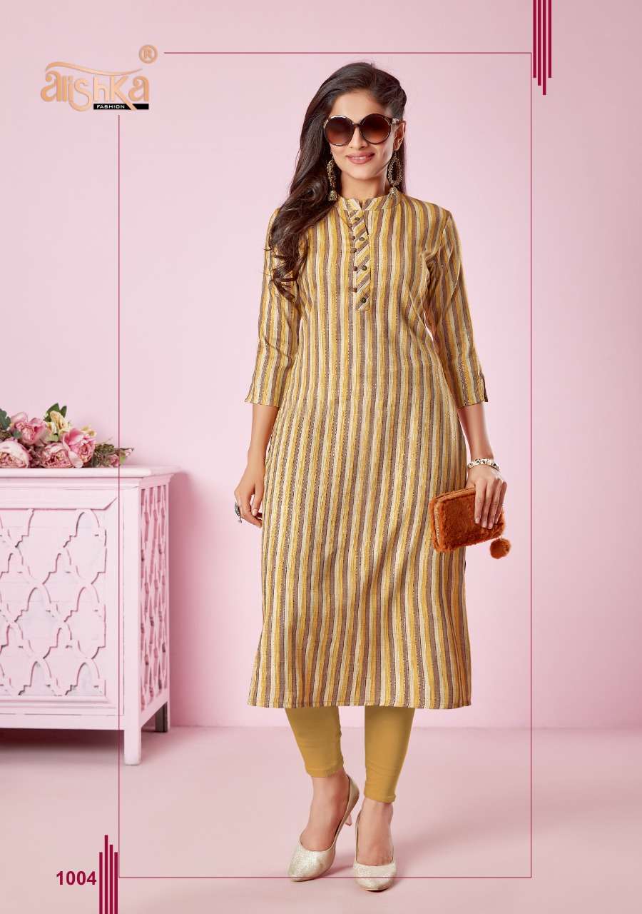 GRACE BY ALISHKA FASHION 1001 TO 1004 SERIES DESIGNER STYLISH FANCY COLORFUL BEAUTIFUL PARTY WEAR & ETHNIC WEAR COLLECTION RAYON FOIL PRINT KURTIS AT WHOLESALE PRICE