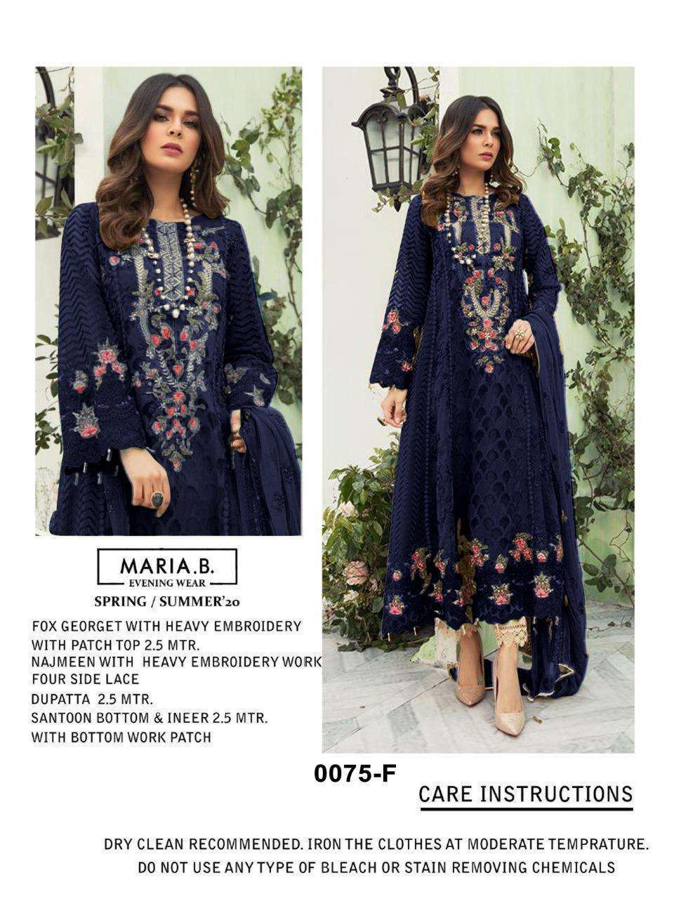 MARIA.B BY KILRUBA DESIGNER FESTIVE PAKISTANI SUITS COLLECTION BEAUTIFUL STYLISH FANCY COLORFUL PARTY WEAR & OCCASIONAL WEAR GEORGETTE WITH EMBROIDERED DRESSES AT WHOLESALE PRICE