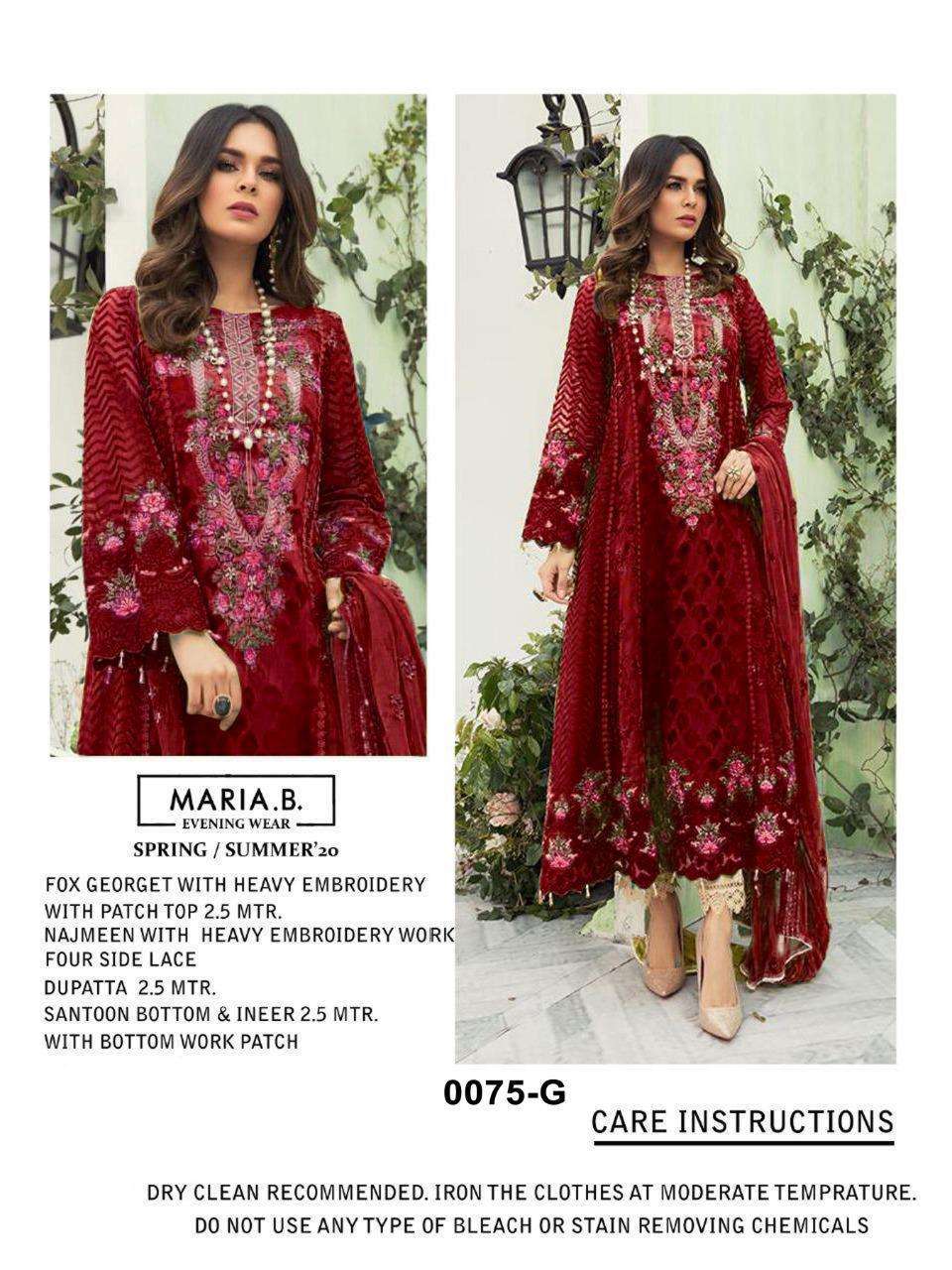 MARIA.B BY KILRUBA DESIGNER FESTIVE PAKISTANI SUITS COLLECTION BEAUTIFUL STYLISH FANCY COLORFUL PARTY WEAR & OCCASIONAL WEAR GEORGETTE WITH EMBROIDERED DRESSES AT WHOLESALE PRICE