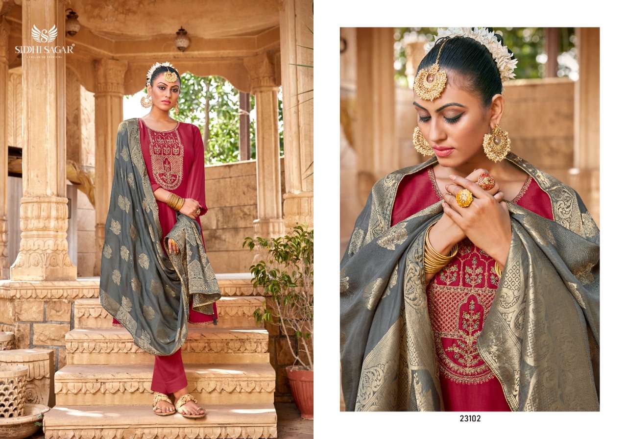 SURKH BY SIDDHI SAGAR 23101 TO 23106 SERIES BEAUTIFUL SUITS COLORFUL STYLISH FANCY CASUAL WEAR & ETHNIC WEAR PURE MUSLIN EMBROIDERED DRESSES AT WHOLESALE PRICE