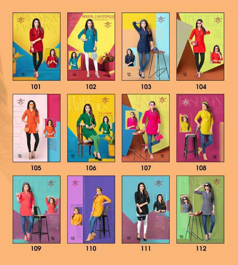 BARFI BY NAMOH 101 TO 112 SERIES DESIGNER STYLISH FANCY COLORFUL BEAUTIFUL PARTY WEAR & ETHNIC WEAR COLLECTION CAMBRIC COTTON KURTIS AT WHOLESALE PRICE