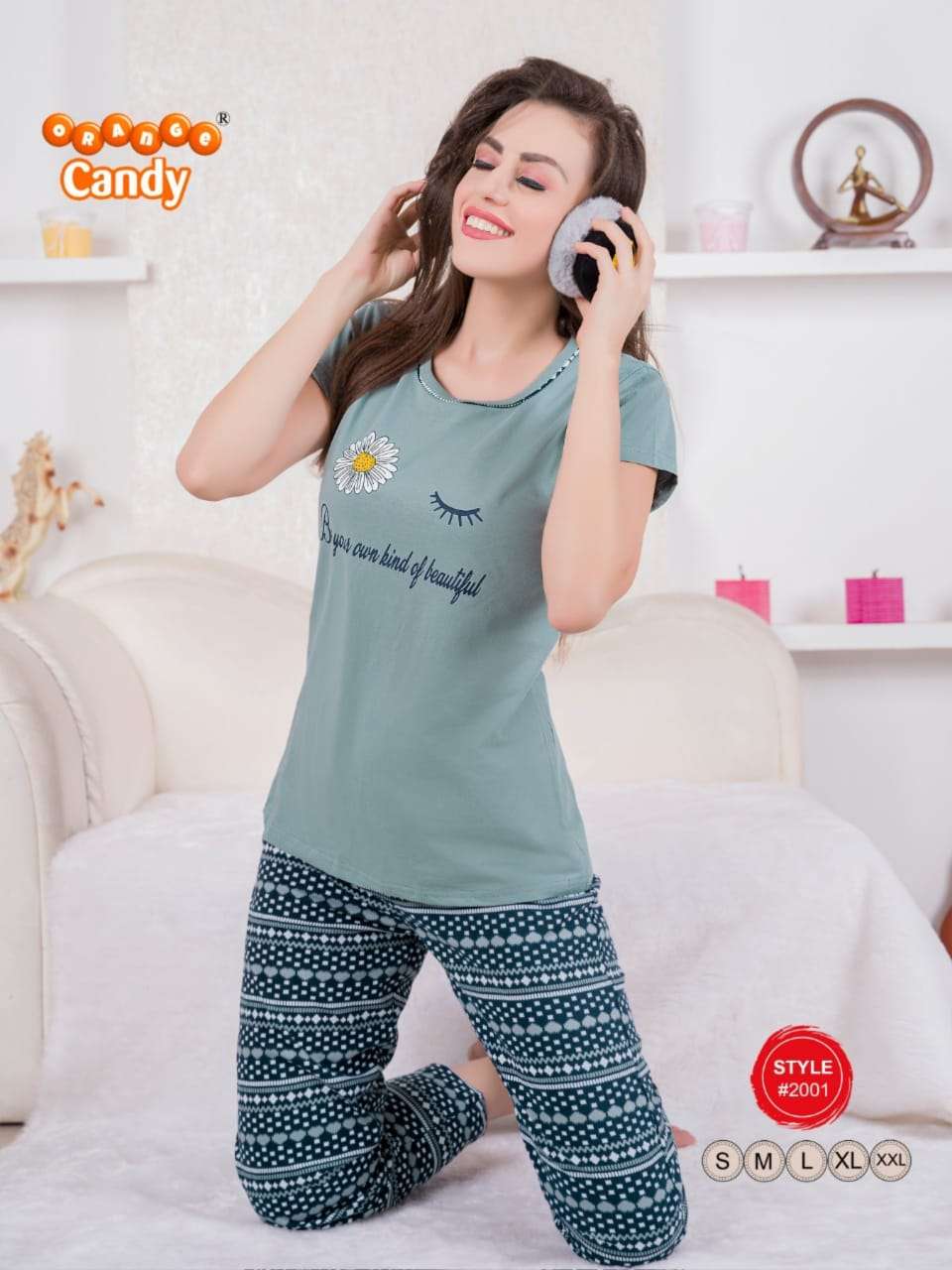 2001 BY ORANGE CANDY 2001-A TO 2001-F SERIES BEAUTIFUL STYLISH FANCY COLORFUL CASUAL WEAR & ETHNIC WEAR HOSIERY COTTON TOPS AND BOTTOM AT WHOLESALE PRICE