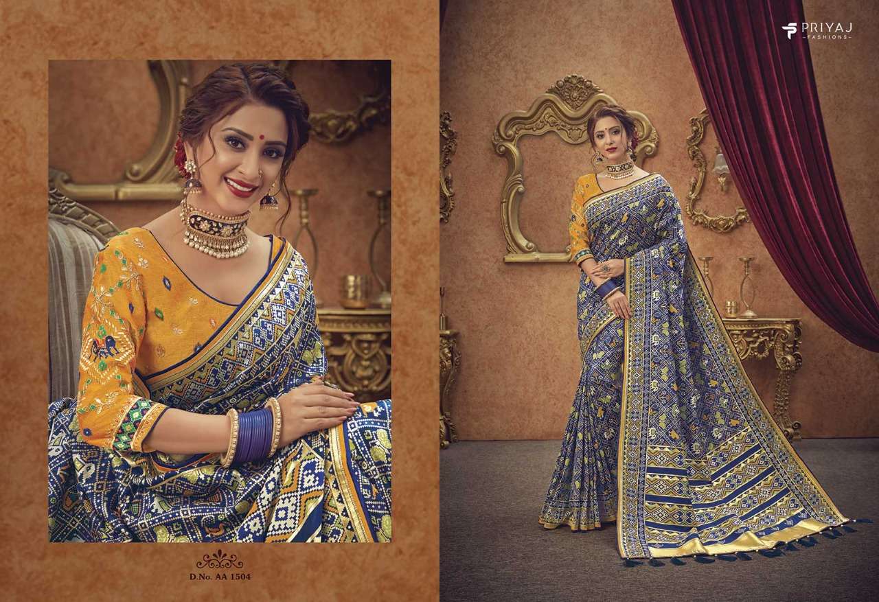 RAJGHARANA BY PRIYAJ FASHION 1503 TO 1514 SERIES INDIAN TRADITIONAL WEAR COLLECTION BEAUTIFUL STYLISH FANCY COLORFUL PARTY WEAR & OCCASIONAL WEAR SILK SAREES AT WHOLESALE PRICE