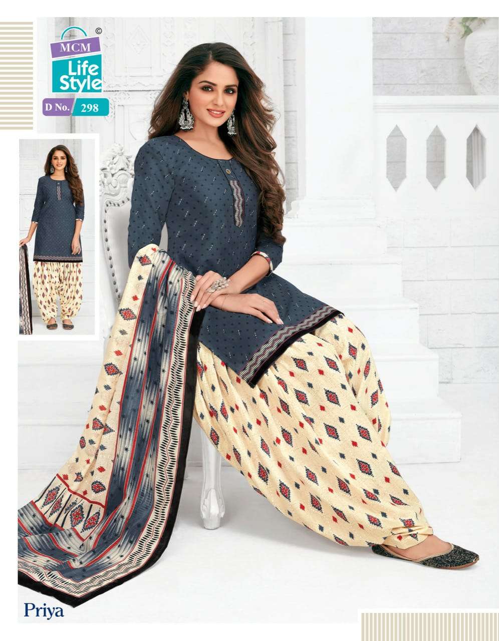 PRIYA VOL-11 BY MCM LIFESTYLE 287 TO 319 SERIES BEAUTIFUL SUITS COLORFUL STYLISH FANCY CASUAL WEAR & ETHNIC WEAR COTTON DRESSES AT WHOLESALE PRICE